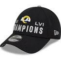 shapka-izvita-cherna-reguliruem-9forty-super-bowl-champions-lvi-2022-na-los-angeles-rams-nfl-ot-new-era