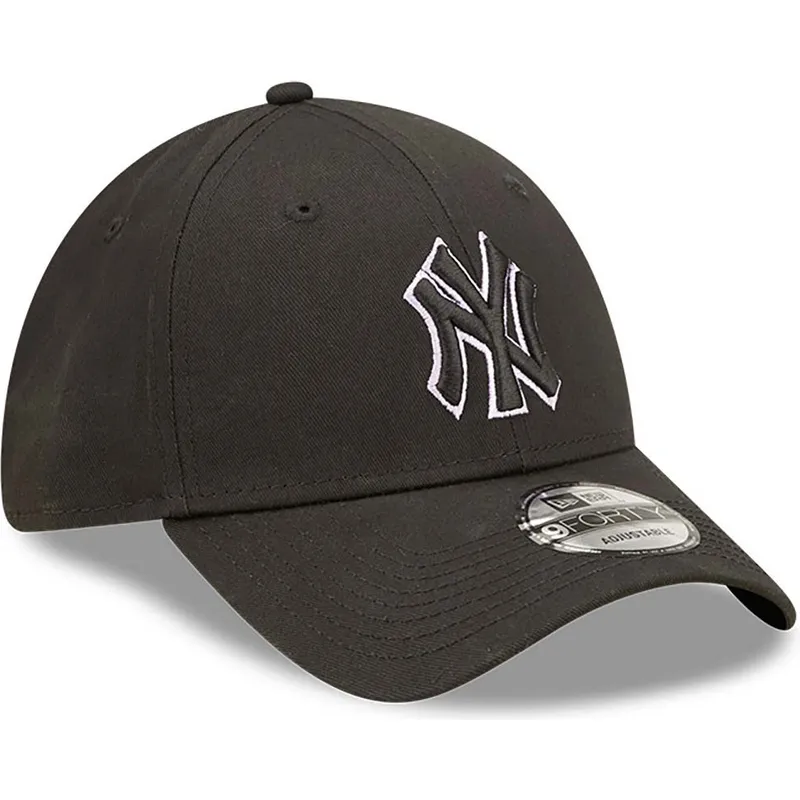 shapka-izvita-cherna-reguliruema-9forty-team-outline-na-new-york-yankees-mlb-ot-new-era
