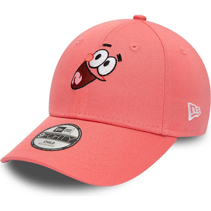 shapka-izvita-roza-reguliruem-za-deca-9forty-na-spongebob-i-patrick-star-ot-new-era