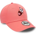 9forty-verstellbare-rosa-kinderkappe-mit-gebogenem-schirm-von-patrick-star-spongebob-von-new-era