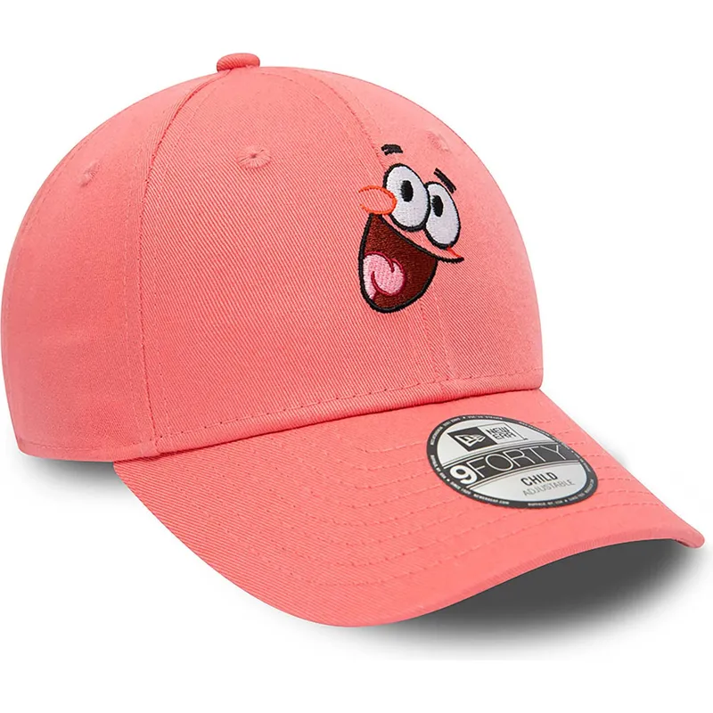 shapka-izvita-roza-reguliruem-za-deca-9forty-na-spongebob-i-patrick-star-ot-new-era