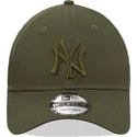 shapka-izvita-zelena-snapbek-9forty-league-essential-na-new-york-yankees-mlb-ot-new-era