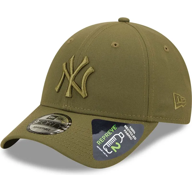 shapka-izvita-zelena-snapbek-9forty-repreve-na-new-york-yankees-mlb-ot-new-era