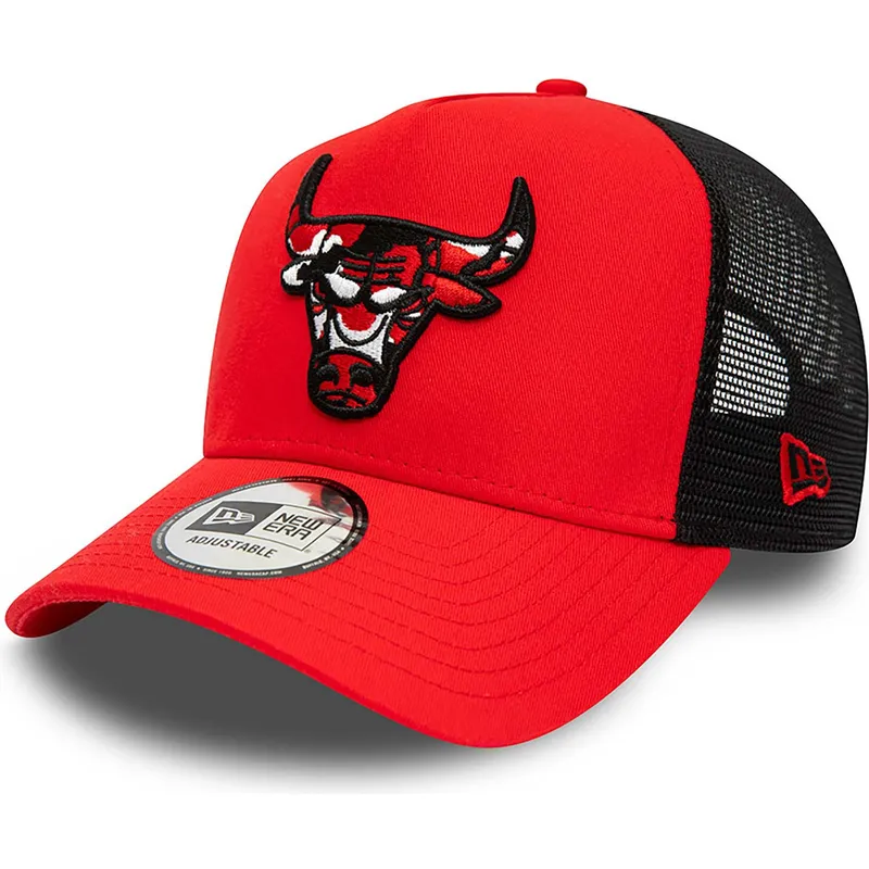 shapka-izvita-traker-chervena-snapbek-a-frame-camo-infill-na-chicago-bulls-nba-ot-new-era