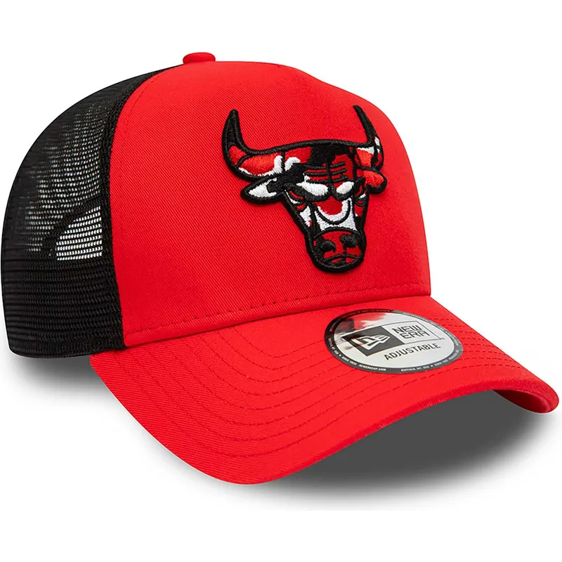 shapka-izvita-traker-chervena-snapbek-a-frame-camo-infill-na-chicago-bulls-nba-ot-new-era