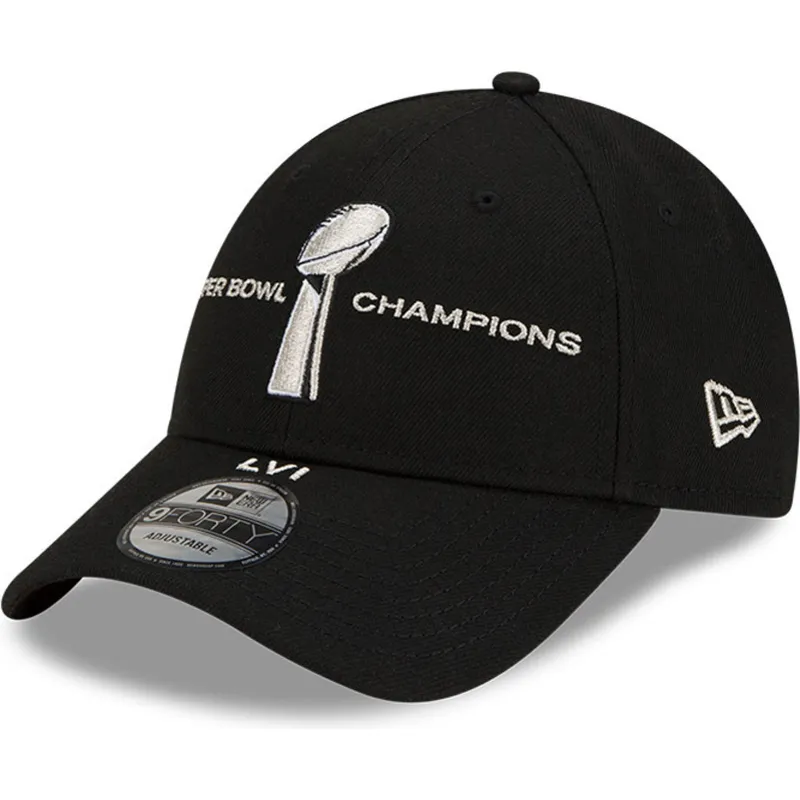 shapka-izvita-cherna-snapbek-9forty-parade-super-bowl-champions-lvi-2022-na-los-angeles-rams-nfl-ot-new-era