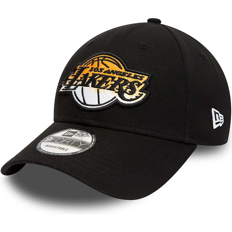 shapka-izvita-cherna-reguliruem-9forty-gradient-infill-na-los-angeles-lakers-nba-ot-new-era