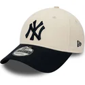shapka-izvita-bezhov-reguliruem-9forty-na-new-york-yankees-mlb-ot-new-era