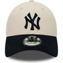 shapka-izvita-bezhov-reguliruem-9forty-na-new-york-yankees-mlb-ot-new-era