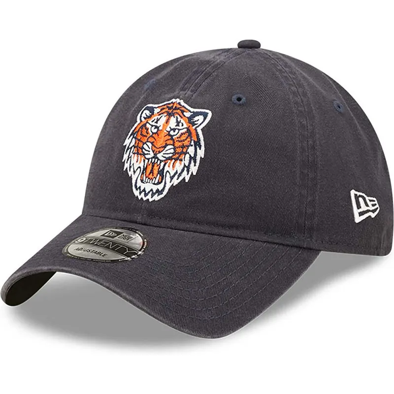 shapka-izvita-tmnosin-reguliruem-9twenty-team-patch-na-detroit-tigers-mlb-ot-new-era