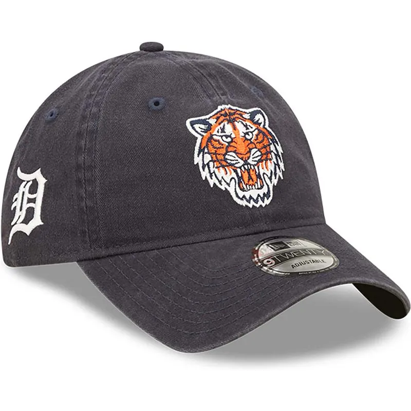 shapka-izvita-tmnosin-reguliruem-9twenty-team-patch-na-detroit-tigers-mlb-ot-new-era