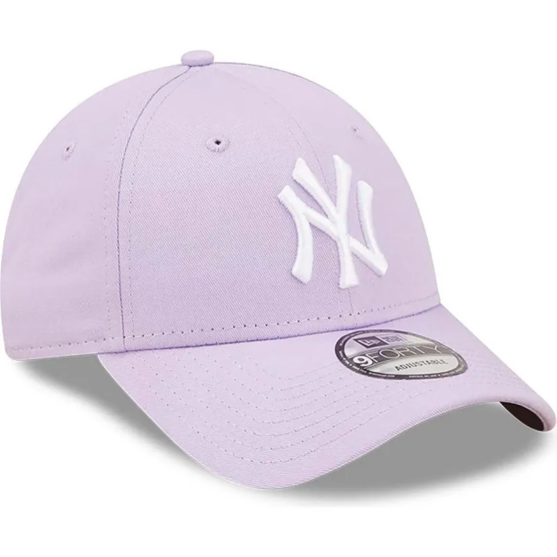 shapka-izvita-violetka-adjustable-strap-9forty-league-essential-na-new-york-yankees-mlb-ot-new-era