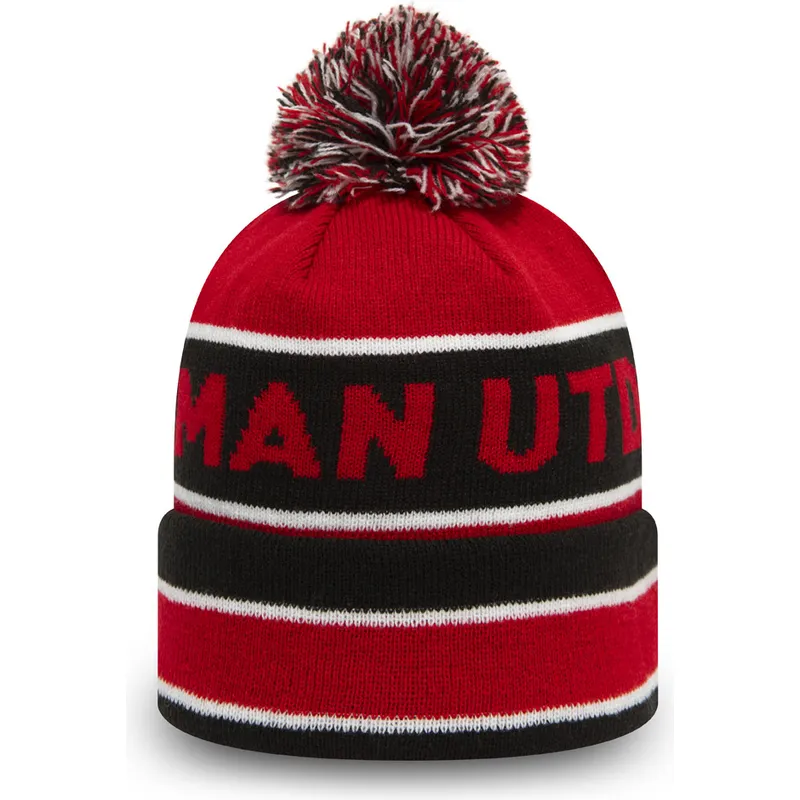 zimni-shapka-pompom-chervena-y-negro-con-cuff-jake-na-manchester-united-football-club-premier-league-ot-new-era