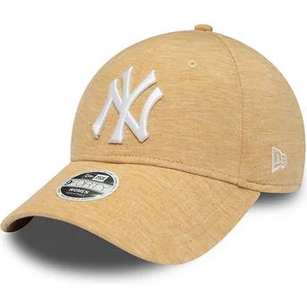 Buet beige justerbar kasket til kvinder 9FORTY Jersey fra New York Yankees MLB fra New Era