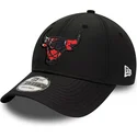 shapka-izvita-cherna-reguliruem-9forty-print-infill-na-chicago-bulls-nba-ot-new-era