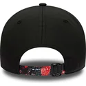 shapka-izvita-cherna-reguliruem-9forty-print-infill-na-chicago-bulls-nba-ot-new-era