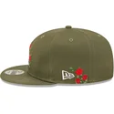 shapka-ploska-zelena-snapbek-9fifty-flower-na-los-angeles-dodgers-mlb-ot-new-era