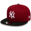 shapka-ploska-chervena-snapbek-9fifty-colour-block-na-new-york-yankees-mlb-ot-new-era