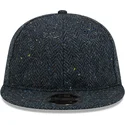 verstellbare-9fifty-tweed-flat-cap-in-marineblau-von-new-era