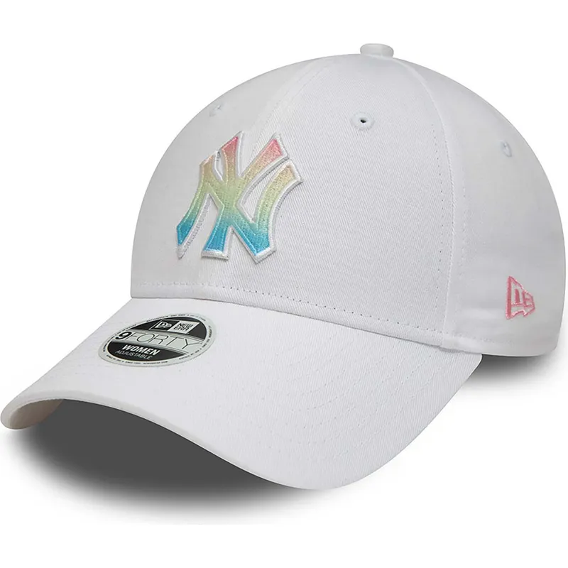 shapka-izvita-byala-reguliruem-multicolor-9forty-ombre-infill-na-new-york-yankees-mlb-ot-new-era