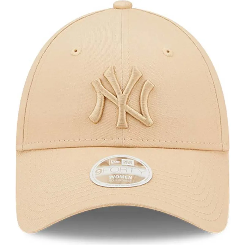 shapka-izvita-bezhov-reguliruem-9forty-league-essential-na-new-york-yankees-mlb-ot-new-era