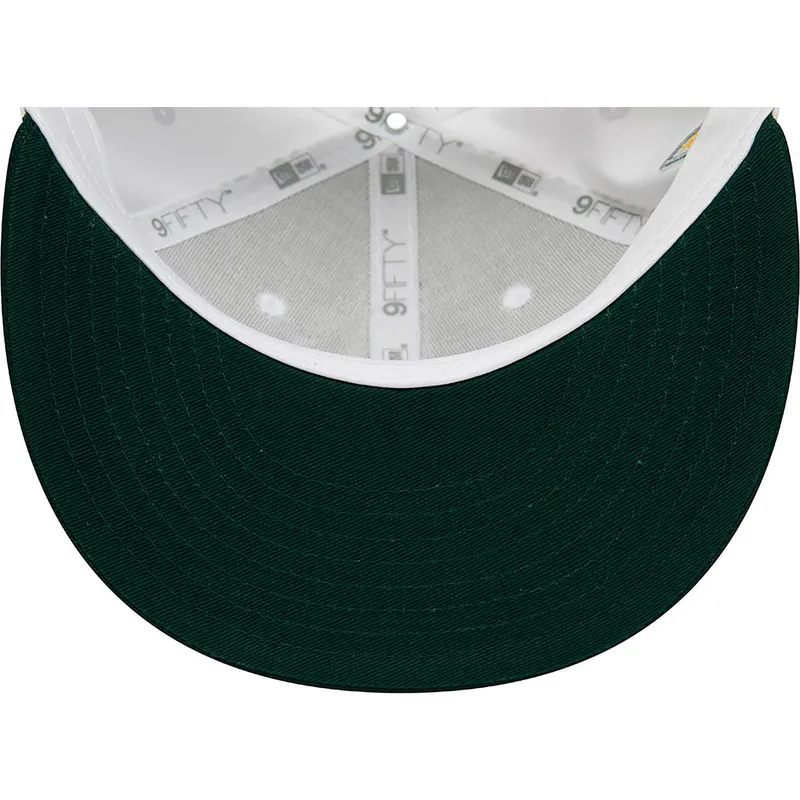 gorra-plana-blanca-y-verde-snapback-rickey-henderson-9fifty-crown-patches-de-oakland-athletics-mlb-de-new-era