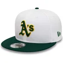 shapka-ploska-byala-snapbek-rickey-henderson-9fifty-crown-patches-na-oakland-athletics-mlb-ot-new-era