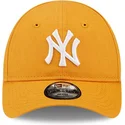 shapka-izvita-oranzhev-reguliruem-za-deca-9forty-league-essential-na-new-york-yankees-mlb-ot-new-era
