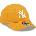shapka-izvita-oranzhev-reguliruem-za-deca-9forty-league-essential-na-new-york-yankees-mlb-ot-new-era