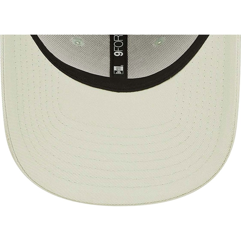 new-era-curved-brim-women-light-green-logo-9forty-league-essential-los-angeles-dodgers-mlb-light-green-adjustable-cap