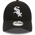 shapka-izvita-cherna-reguliruem-9forty-team-side-patch-na-chicago-white-sox-mlb-ot-new-era