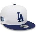 shapka-ploska-byala-snapbek-9fifty-crown-patches-na-los-angeles-dodgers-mlb-ot-new-era