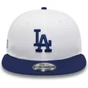 shapka-ploska-byala-snapbek-9fifty-crown-patches-na-los-angeles-dodgers-mlb-ot-new-era