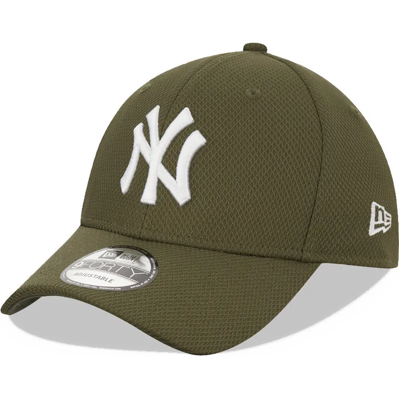 shapka-izvita-zelena-reguliruem-9forty-diamond-era-na-new-york-yankees-mlb-ot-new-era