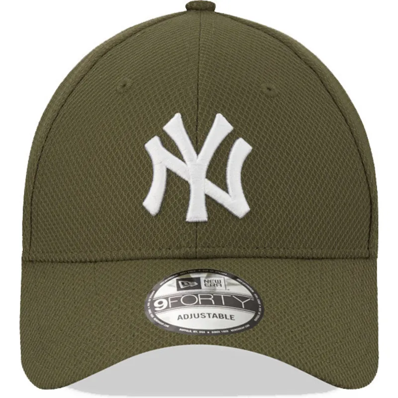 shapka-izvita-zelena-reguliruem-9forty-diamond-era-na-new-york-yankees-mlb-ot-new-era