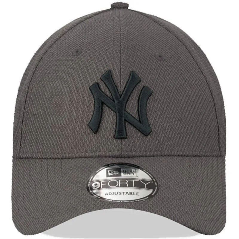 new-era-izvita-kozirka-sivo-logo-9forty-diamond-era-new-york-yankees-mlb-siva-reguliruema-shapka