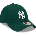 shapka-izvita-zelena-reguliruema-9forty-league-essential-na-new-york-yankees-mlb-ot-new-era