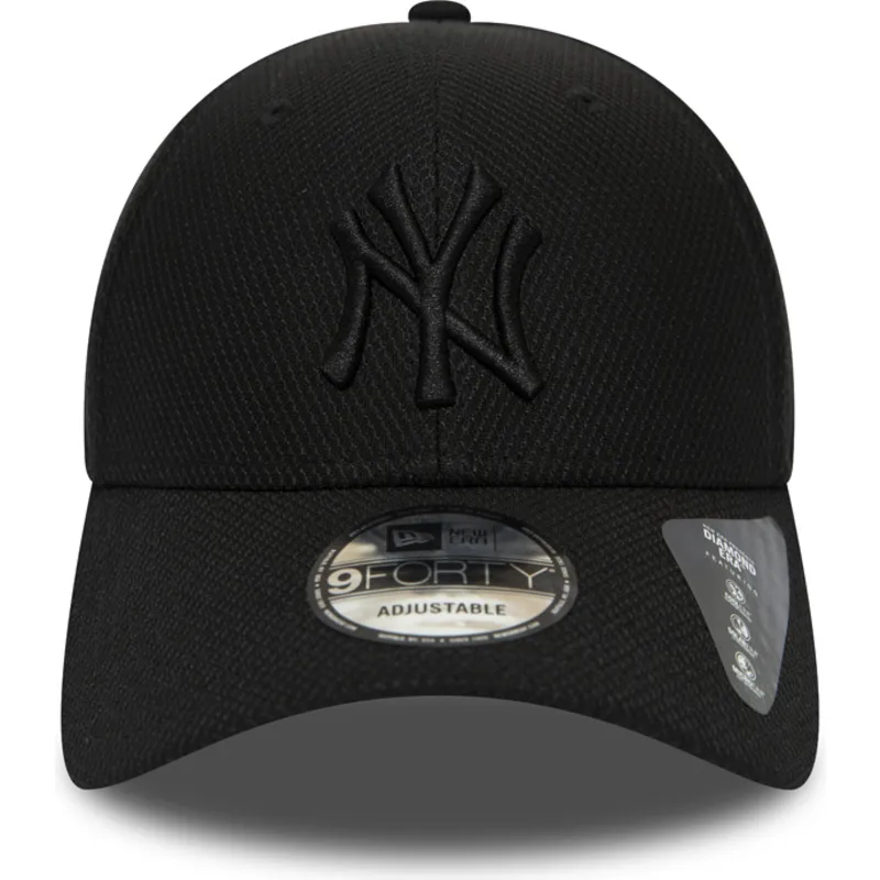new-era-izvita-kozirka-cherno-logo-9forty-diamond-era-new-york-yankees-mlb-cherna-reguliruema-shapka
