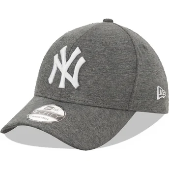 Шапка извита сив регулируема 9FORTY Jersey на New York Yankees MLB от New Era