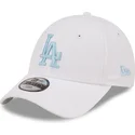 shapka-izvita-byala-reguliruem-za-deca-9forty-league-essential-na-los-angeles-dodgers-mlb-ot-new-era