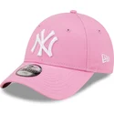 shapka-izvita-roza-reguliruem-za-deca-9forty-league-essential-na-new-york-yankees-mlb-ot-new-era
