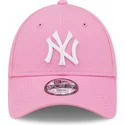 shapka-izvita-roza-reguliruem-za-deca-9forty-league-essential-na-new-york-yankees-mlb-ot-new-era