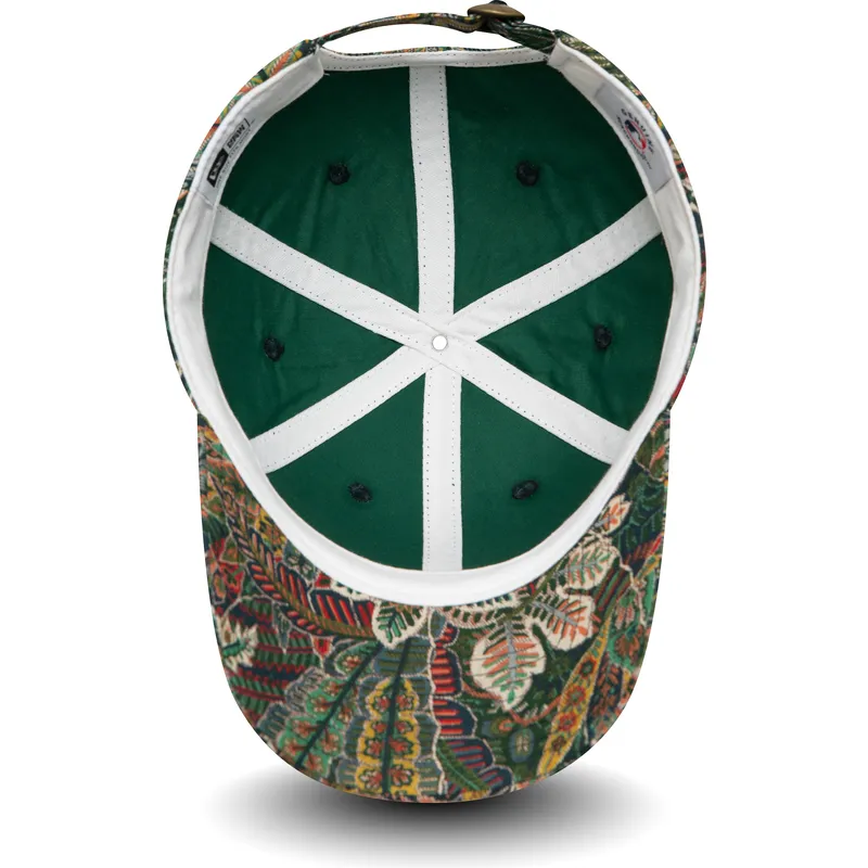 shapka-izvita-zelena-reguliruem-9forty-all-over-print-floral-na-new-york-yankees-mlb-ot-new-era