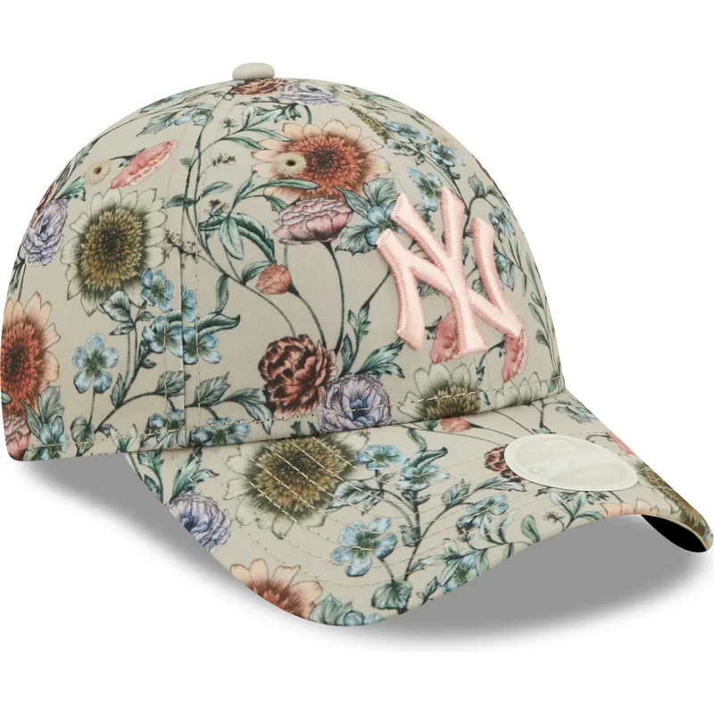 shapka-izvita-bezhov-reguliruema-9forty-all-over-print-floral-na-new-york-yankees-mlb-ot-new-era shapka-izvita-bezhov-reguliruema-9forty-all-over-print-floral-na-new-york-yankees-mlb-ot-new-era