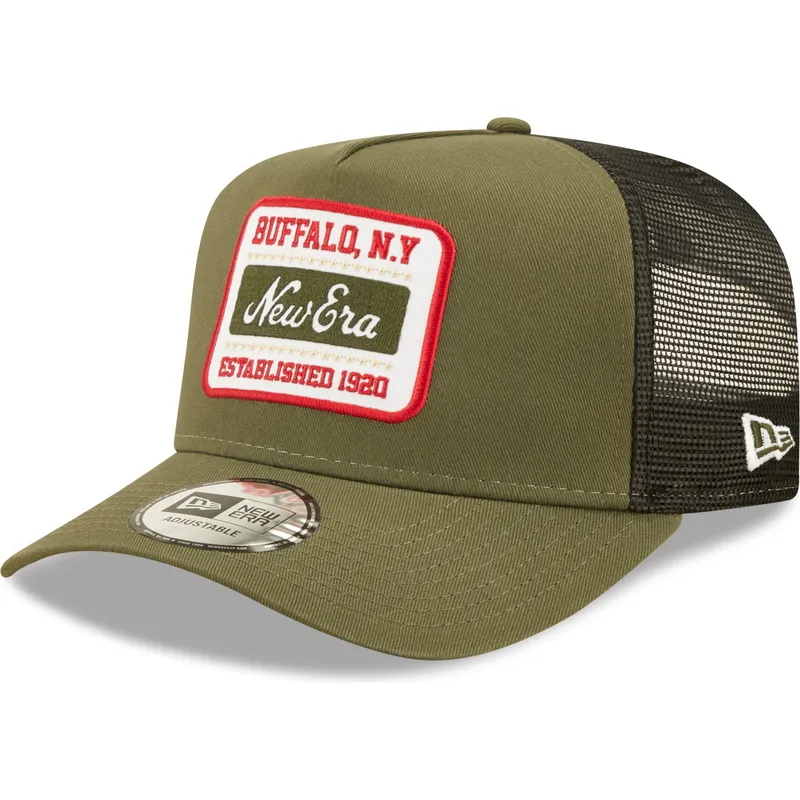 shapka-izvita-traker-zelena-snapbek-buffalo-new-york-a-frame-state-patch-ot-new-era