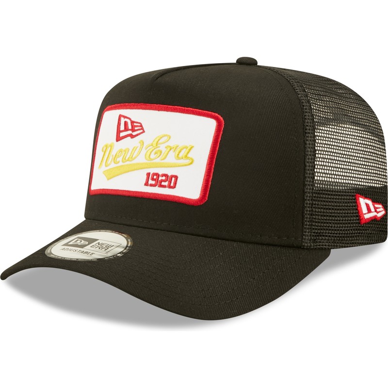 new-era-1920-a-frame-state-patch-black-trucker-hat