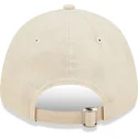 shapka-izvita-bezhov-reguliruem-9forty-linen-na-new-york-yankees-mlb-ot-new-era