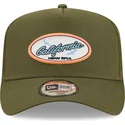 shapka-izvita-traker-zelena-snapbek-california-a-frame-oval-state-ot-new-era