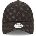 shapka-izvita-cherna-reguliruem-9forty-monogram-na-new-york-yankees-mlb-ot-new-era