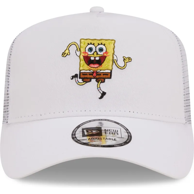 shapka-izvita-shapka-traker-byala-snapbek-a-frame-na-bob-esponja-ot-new-era